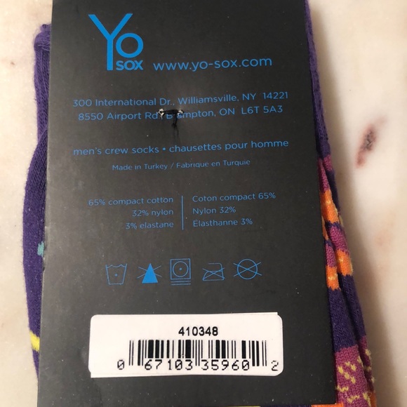 Brand New Yo Sox Purple and coloured Donut Socks - Picture 5 of 6